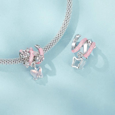 925 Sterling Silver Fantasy Butterfly Beads