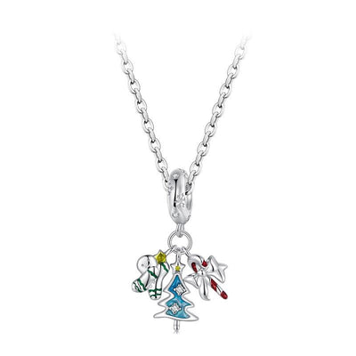 925 Sterling Silver Gingerbread Man Pendant Scc2914