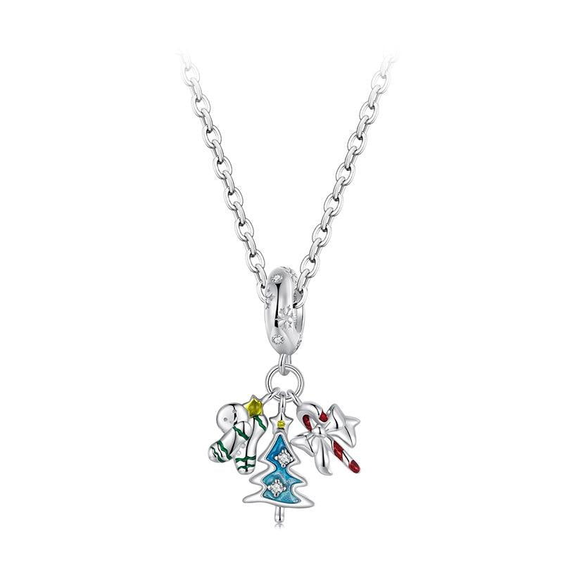 925 Sterling Silver Gingerbread Man Pendant Scc2914