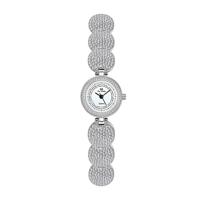 Diamond-inlaid Women Chain Watch - Elegant Accessory - Gold