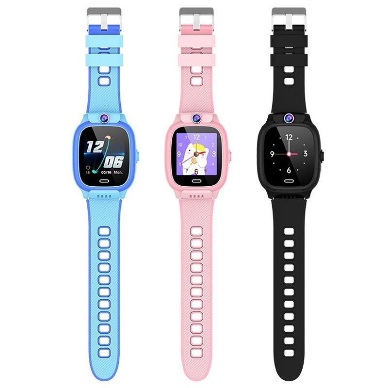1.44 Inch 4G Video Call Waterproof Smart Children Phone Watch With Sos Function - Black