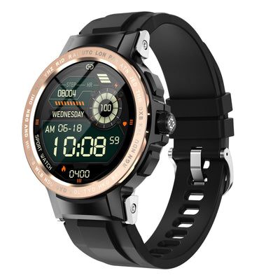 Waterproof Smart Watch With Colour Screen - Ip68 - Black