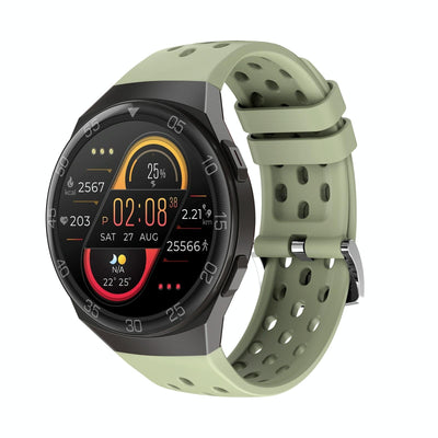 1.28 Inch Ips Screen Bluetooth 5.0 Ip67 Waterproof Smart Watch Support Sleep Monitor / Multi-Sports Mode / Heart Rate Monitor / Blood Pressure Monitoring - Green