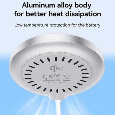 15W Magnetic Fast Wireless Charger White