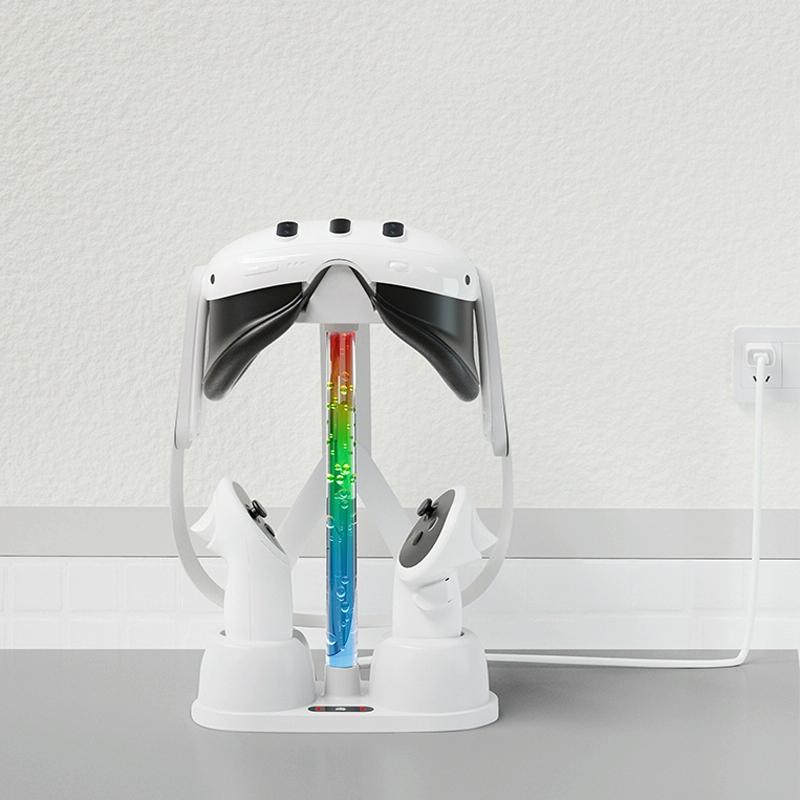 Vr Glasses Charging Base for Meta Quest 3 - Rgb Storage Bracket