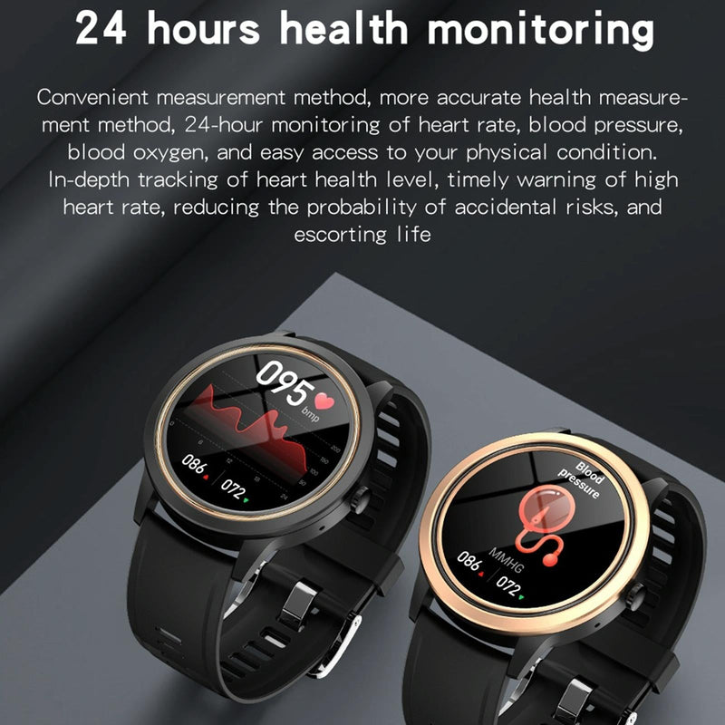 1.32 Inch Ips Hd Screen Smart Watch Support Bluetooth Calling / Blood Pressure Monitoring - Pink