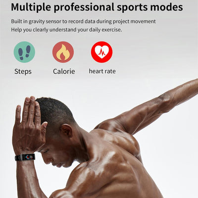 1.08 Inch Waterproof Smart Watch With Bluetooth Call - Black