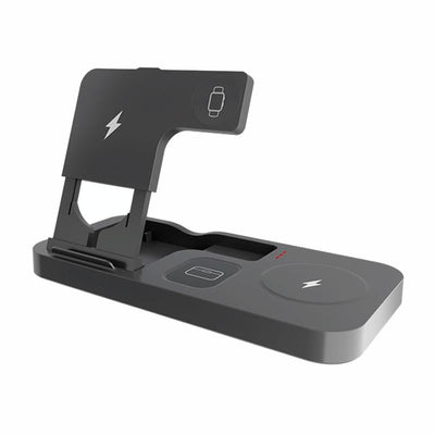 15W 4 In 1 Wireless Phone Charger Black