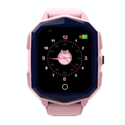 1.4 Inch 4G Gps Positioning Children Calling Watch With Sos Function - Pink