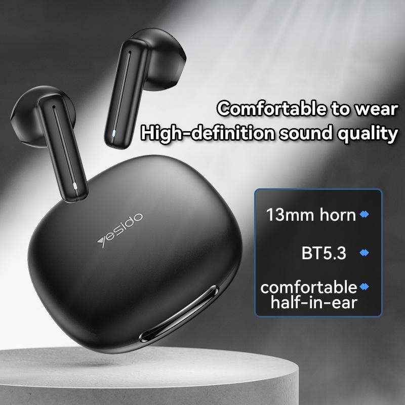 Black Wireless Bluetooth Earphones - Tws25