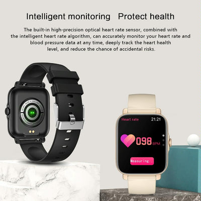 1.69 Inch Ip67 Waterproof Smart Watch With Bluetooth Call & Multiple Sports Modes - Black