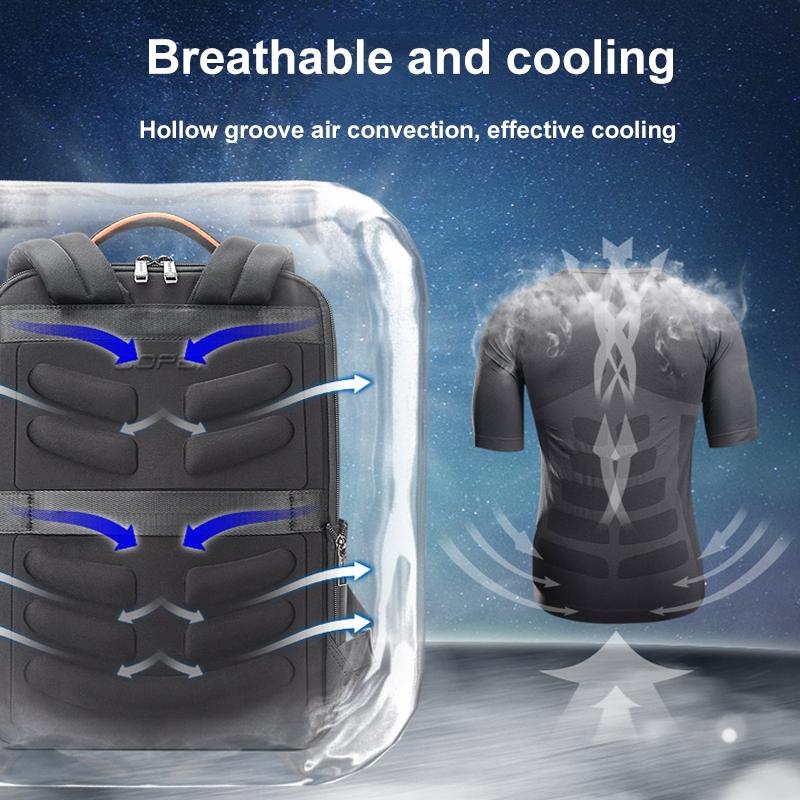 Waterproof Anti-theft Laptop Backpack - Large Capacity Black