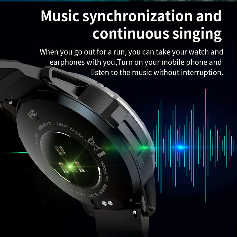 1.39 Inch Colour Screen Smart Watch Support Heart Rate Monitoring / Blood Pressure Monitoring - Black