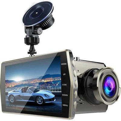 1080p Dual-lens Night Vision Driving Recorder with 4 Metal Shell