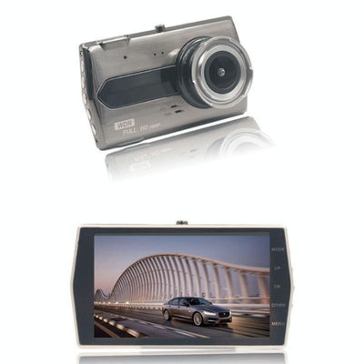 1080p Dual-lens Night Vision Driving Recorder with 4 Metal Shell