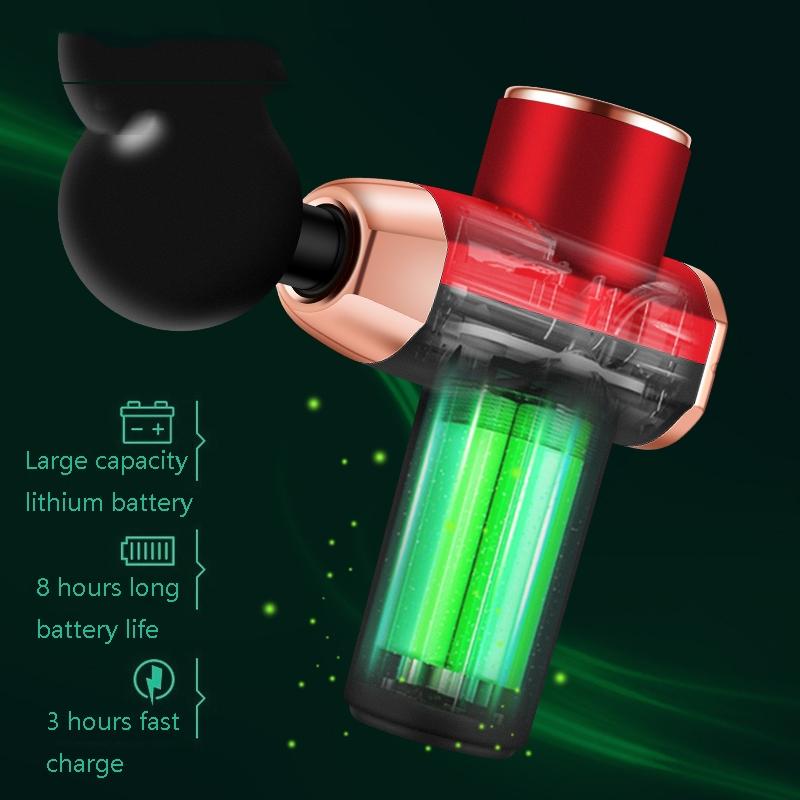 Compact 12V Muscle Relax Massage Gun - Mini Size