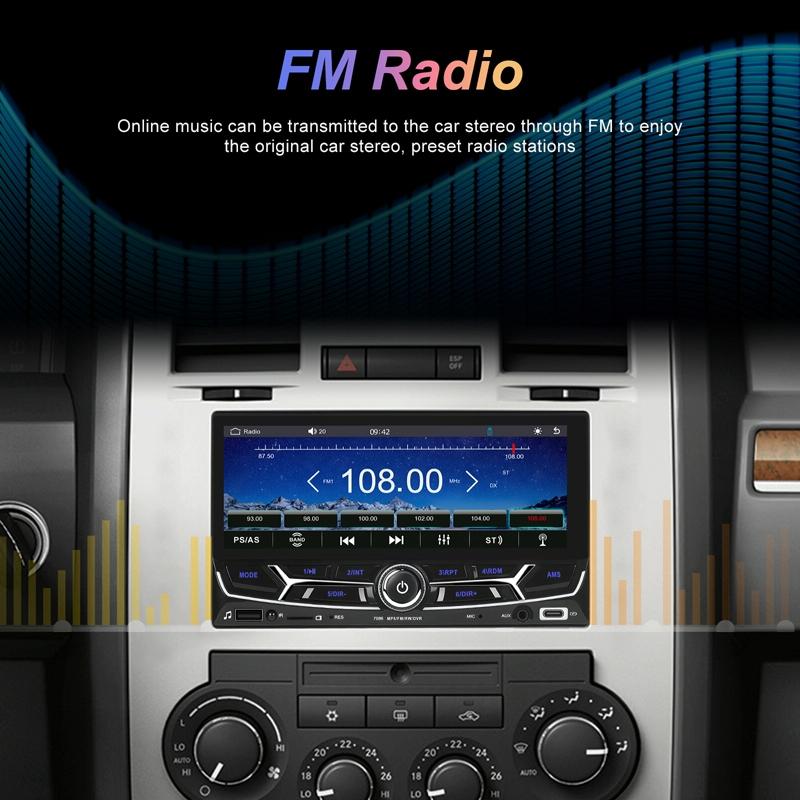 6.86 Inch Dual Butt Mp5 Player W / Backup Camera Bluetooth Carplay