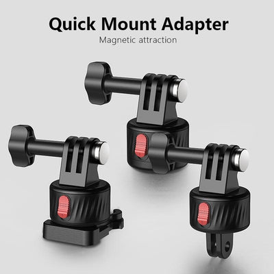 3-Piece Magnetic Gimbal Base Adapter For Gopro / Insta360 Go 3 Action Camera