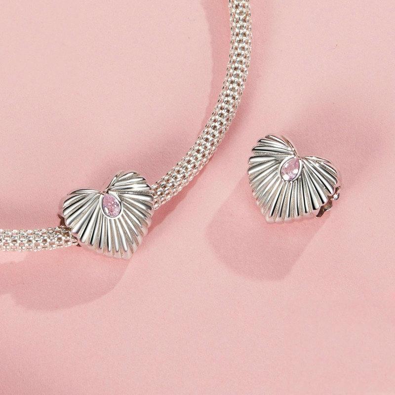 925 Sterling Silver Diy Love Beads & Platinum