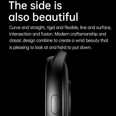 1.43 Inch Bt5.0 Ip67 Sport Smart Watch Support Bluetooth Call / Message Notification / Heart Rate / Blood Pressure Health Monitor - Black