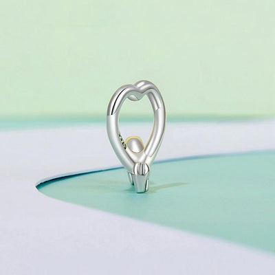 925 Sterling Silver Dachshund Bead Animal Accessory