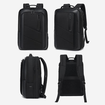 18 Inch Waterproof Double Shoulder Backpack With Usb Black
