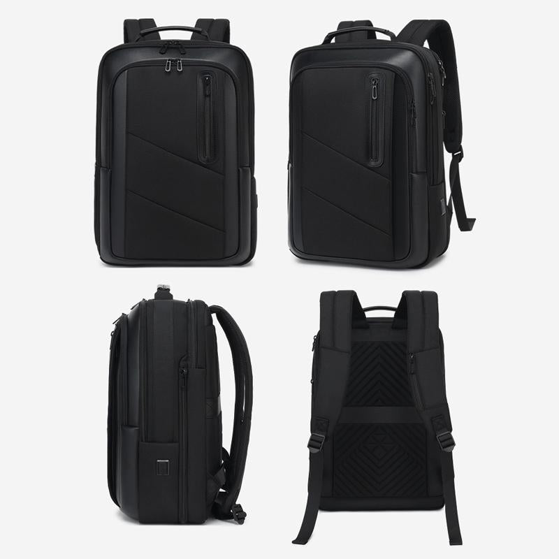 18 Inch Waterproof Double Shoulder Backpack With Usb Black
