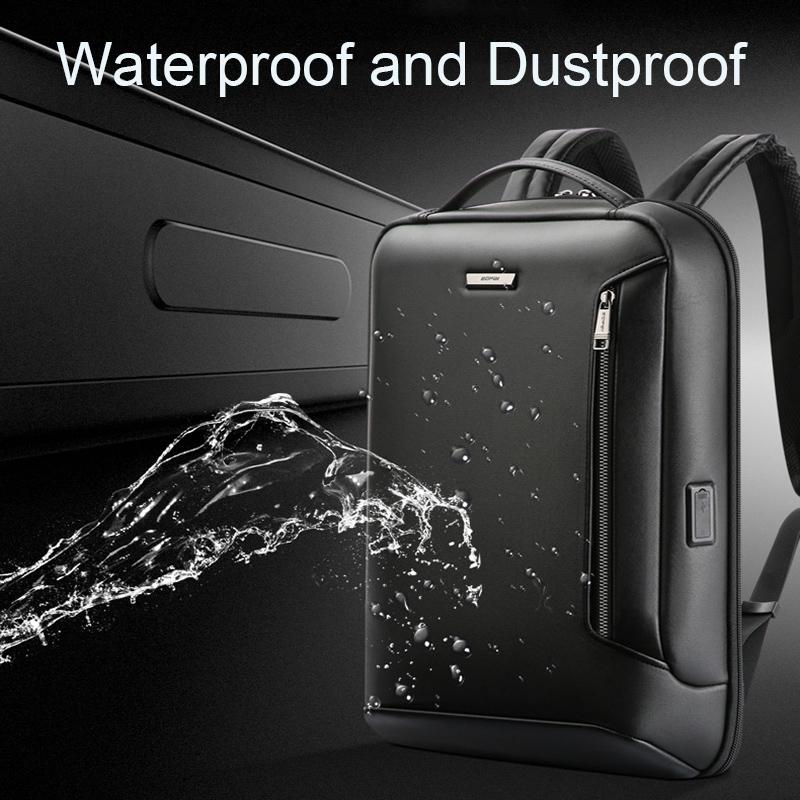 Waterproof Laptop Backpack With Usb Port - Large Capacity Lightweight Black