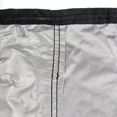 Waterproof Outdoor Bench Cover - Fits 2 Seats - 134x66x89cm - Black / Silver