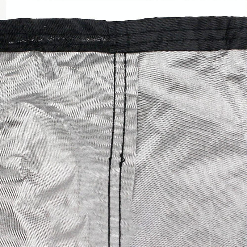 Waterproof Outdoor Bench Cover - Fits 2 Seats - 134x66x89cm - Black / Silver