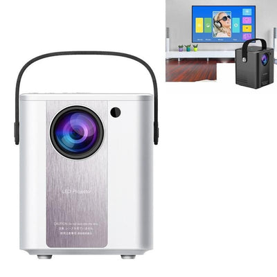 C500 Portable Mini Led Home Hd Projector - White Same Screen Version