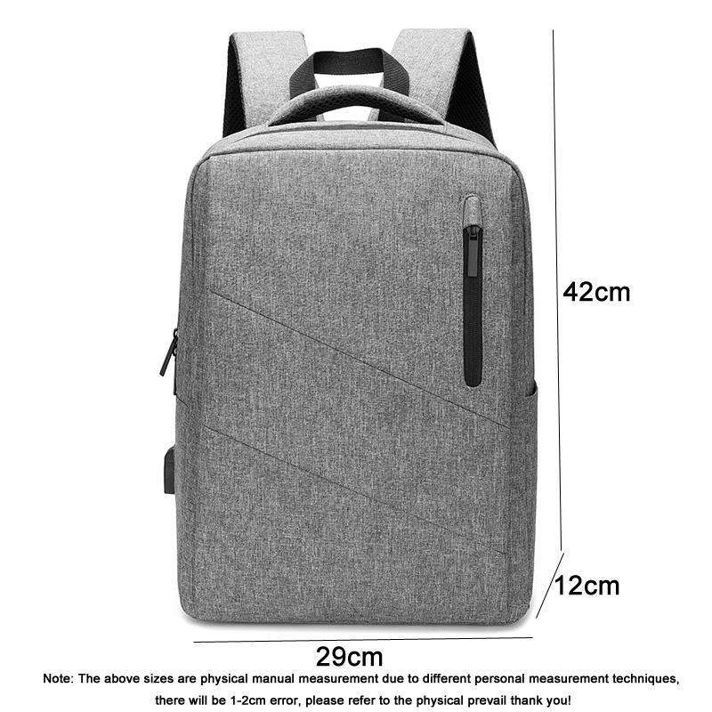 Anti Theft Usb Backpack For Business & School - Gray