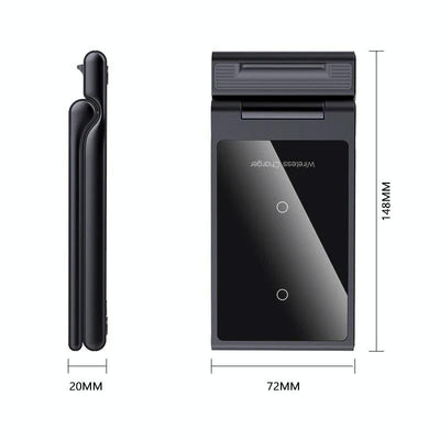 15W Foldable 3 In 1 Wireless Charger Black