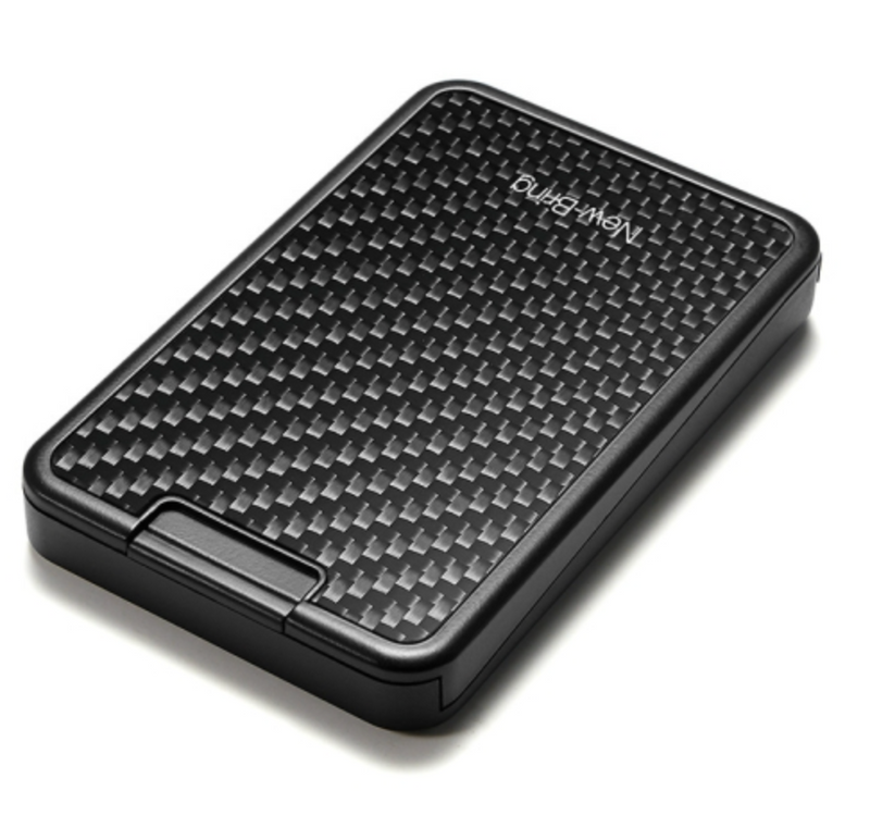 Rfid Carbon Fiber Card Holder Anti Theft Ultra Thin Black
