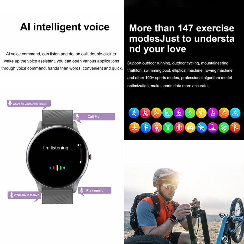 1.43 Inch Amoled Smart Watch With Bt Call & Health Tracking - Tarnish