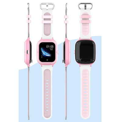 4G Kids Smart Phone Positioning Watch Ip67 Waterproof / Video / Voice Calling - Pink