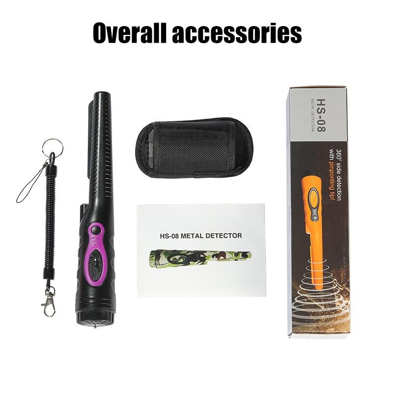 Outdoor Handheld Metal Detector for Treasure Hunting - Dark Purple