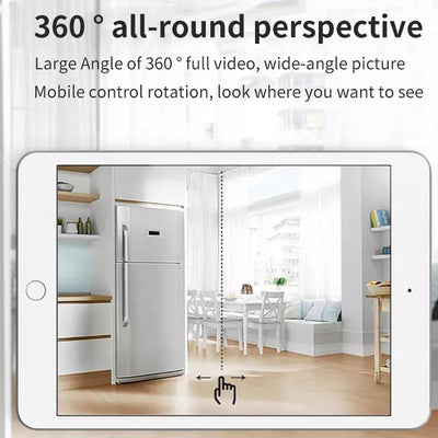 2.0Mp Wifi Light Bulb Camera With Motion Detection And Night Vision - White