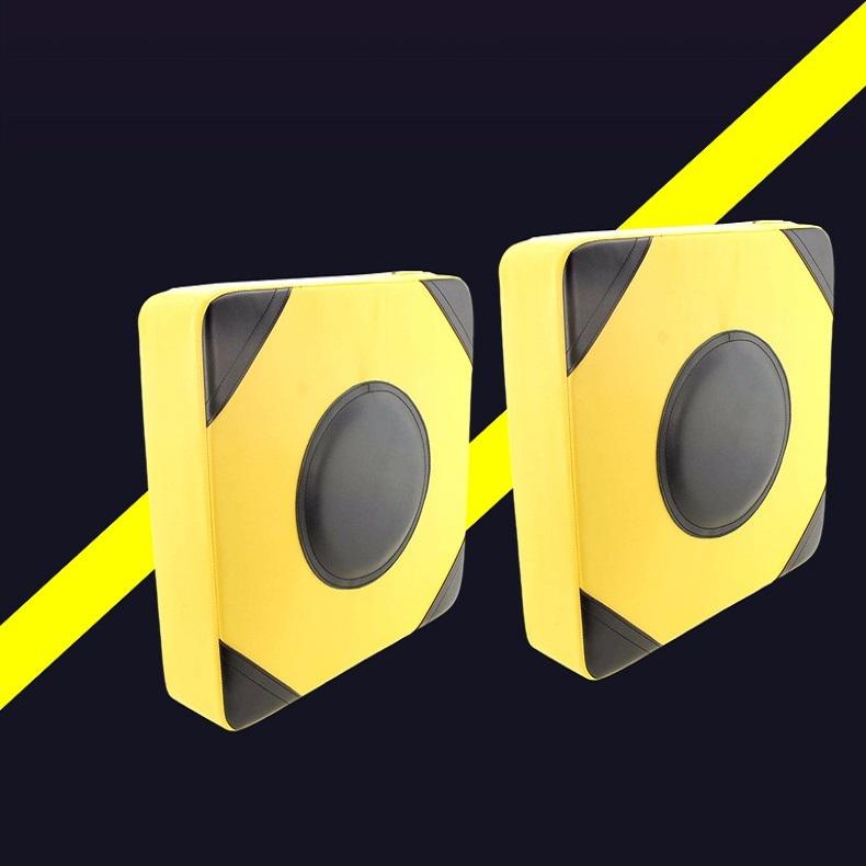 Thickened Square Boxing Wall Target - Magic Stickers - 40X40X10 - Yellow Black