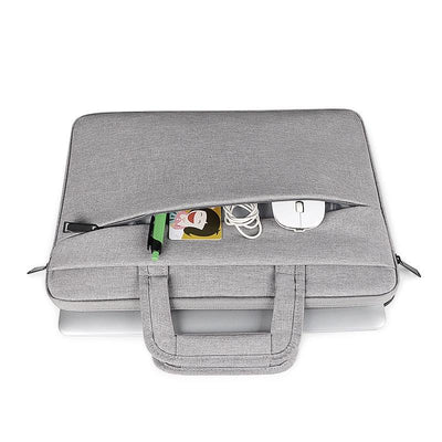 13.3 Inch Multi-compartment Waterproof Laptop Briefcase with Storage Sleeve - Rose Pink