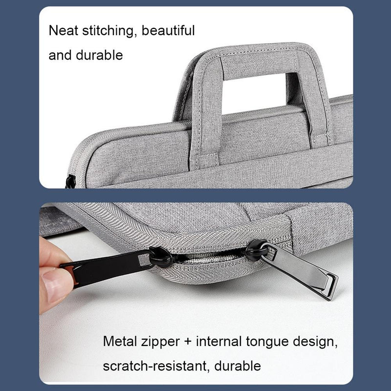 13.3 Inch Multi-compartment Waterproof Laptop Briefcase with Storage Sleeve - Rose Pink