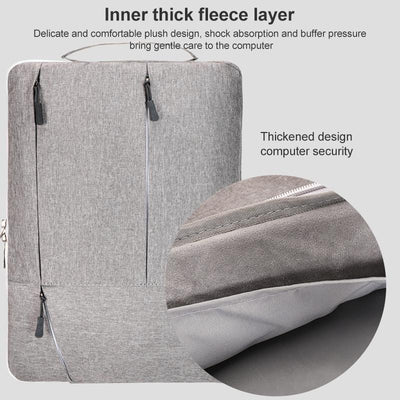 Portable Laptop Handbag - Fits 15.4-16 Inch - Casual Design - Grey