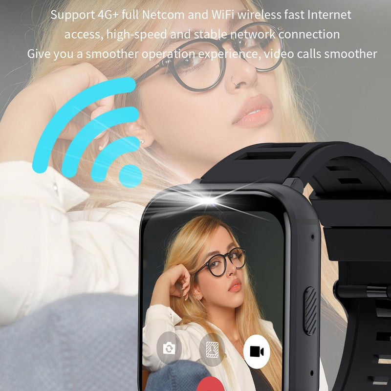 4G Smart Watch With 1.99 Inch Screen Android 9.0 4Gb+64Gb - Black