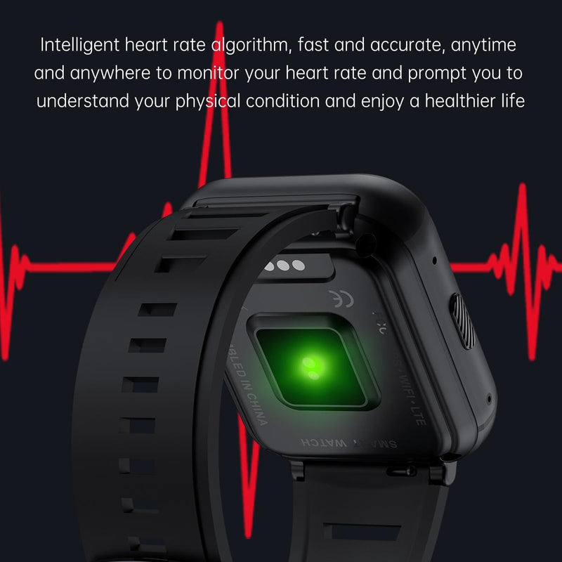 4G Smart Watch With 1.99 Inch Screen Android 9.0 4Gb+64Gb - Black