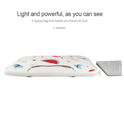 14.1-15.4 Inch Lightweight Printed Laptop Bag in Pu Material - Ice Cream