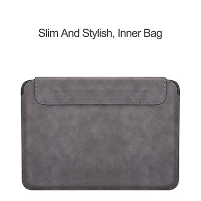 Lightweight Sheepskin Notebook Liner Bag - Deep Space Gray 14.1-15.4 Inch