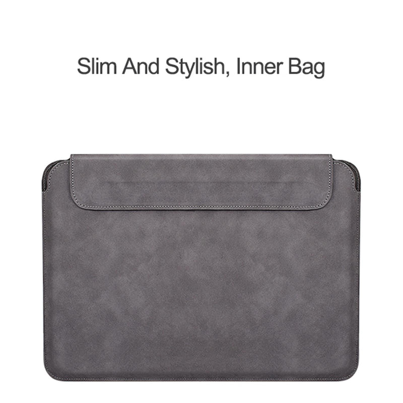 Lightweight Sheepskin Notebook Liner Bag - Deep Space Gray 14.1-15.4 Inch