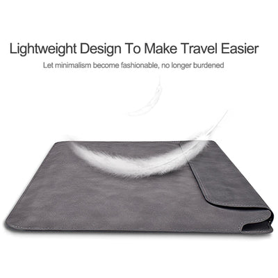 Lightweight Sheepskin Notebook Liner Bag - Deep Space Gray 14.1-15.4 Inch