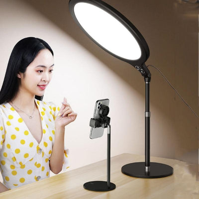 26cm Live Broadcast Beauty Light Bracket - Medium Version & Black Desktop Photography