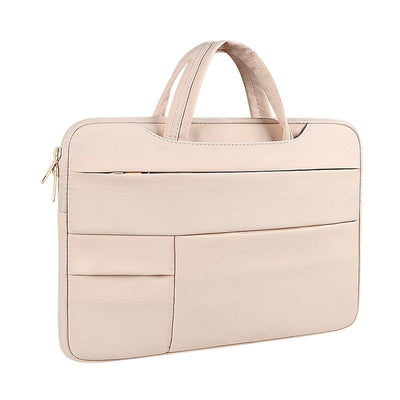 15.6 Inch Waterproof Laptop Bag - Wearable - Creamy-White